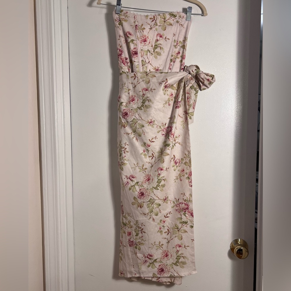 V. Chapman June Dress in Pink Rose